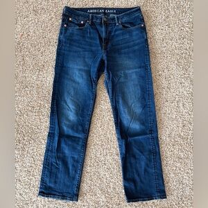 American Eagle Outfitters Dark Blue Straight Jeans